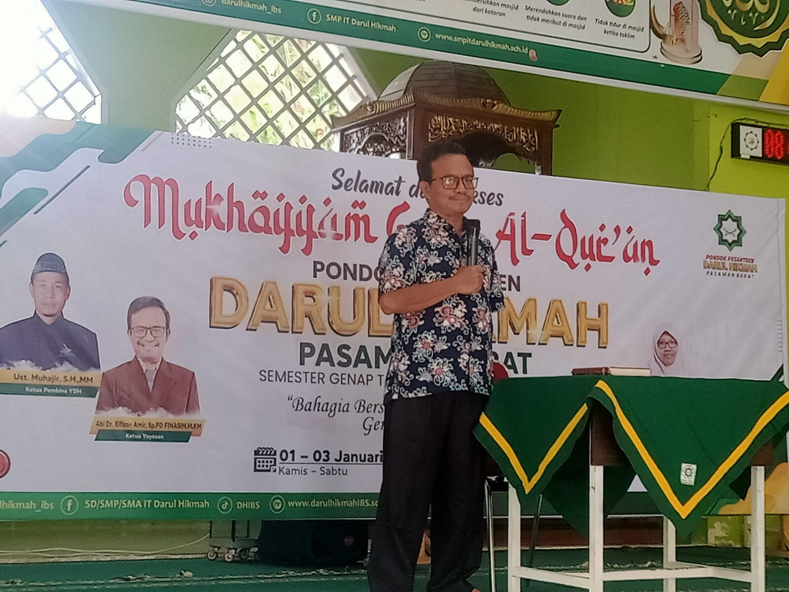 Ketua Yayasan Darul Hikmah Pasbar Buka Secara Resmi Mukhoyam Guru Al-Qur’an Ponpes DH