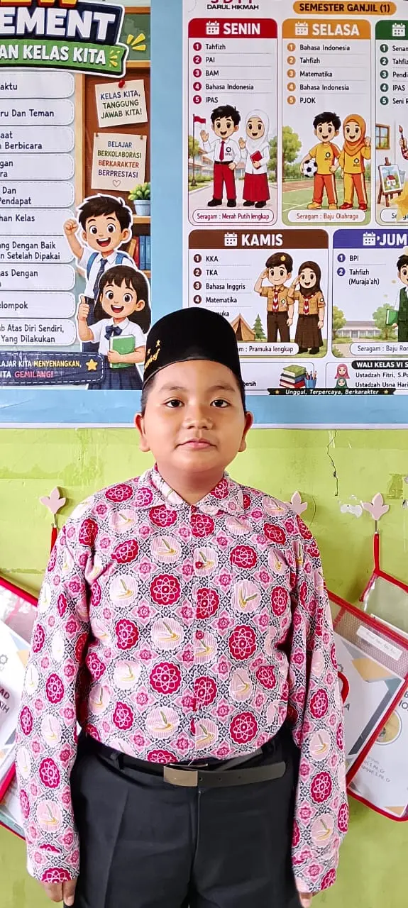 Profil Muhammad Althaf Al Azizi Siswa SD IT Darul Hikmah Pasaman Barat Hafizh 4 Juz